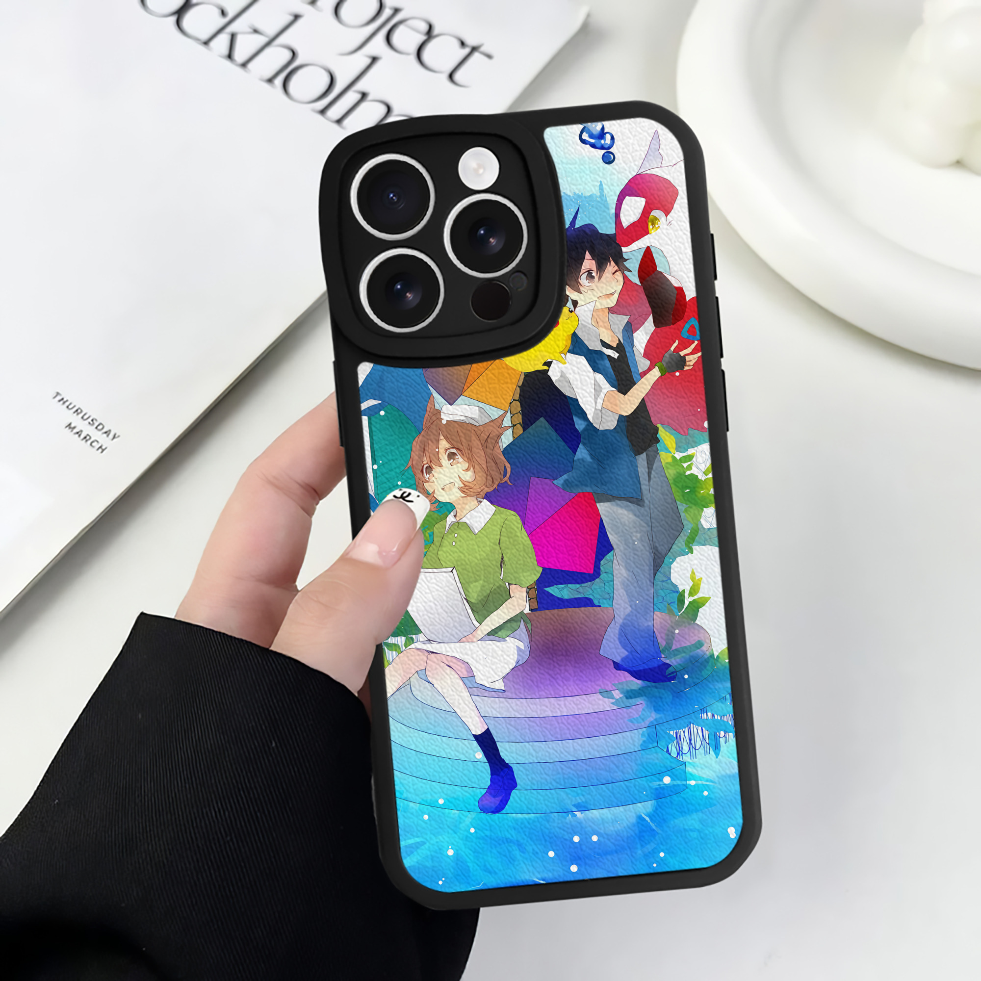（画像用） ポケットモンスター Pokémon 【iPhone 16シリーズ対応】シリコンスマホケース（レザー調） 材質：シリコン